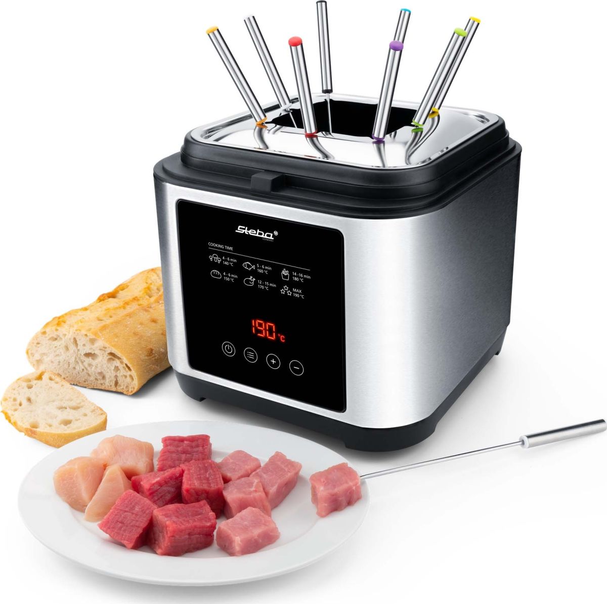 Fritteuse/Fondue-Set DF 150F eds/sw