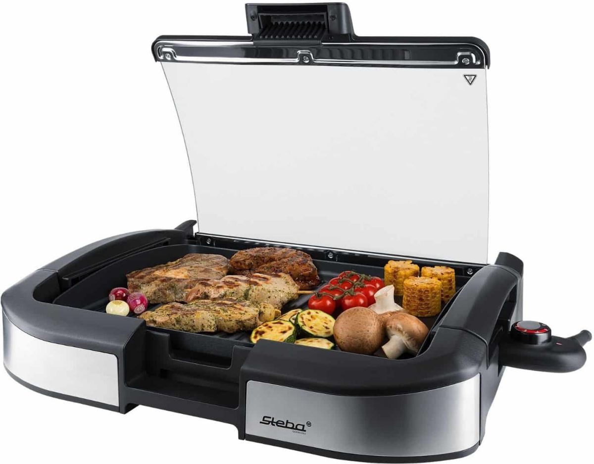 Barbecue-Tischgrill VG 195 sw/Glas