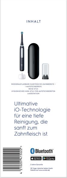 Oral-B Zahnbürste+Etui iO 4 +Reiseetui sw Oral-B Zahnbürste+Etui iO 4 +Reiseetui sw