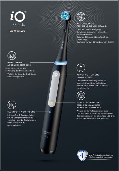 Oral-B Zahnbürste+Etui iO 4 +Reiseetui sw Oral-B Zahnbürste+Etui iO 4 +Reiseetui sw
