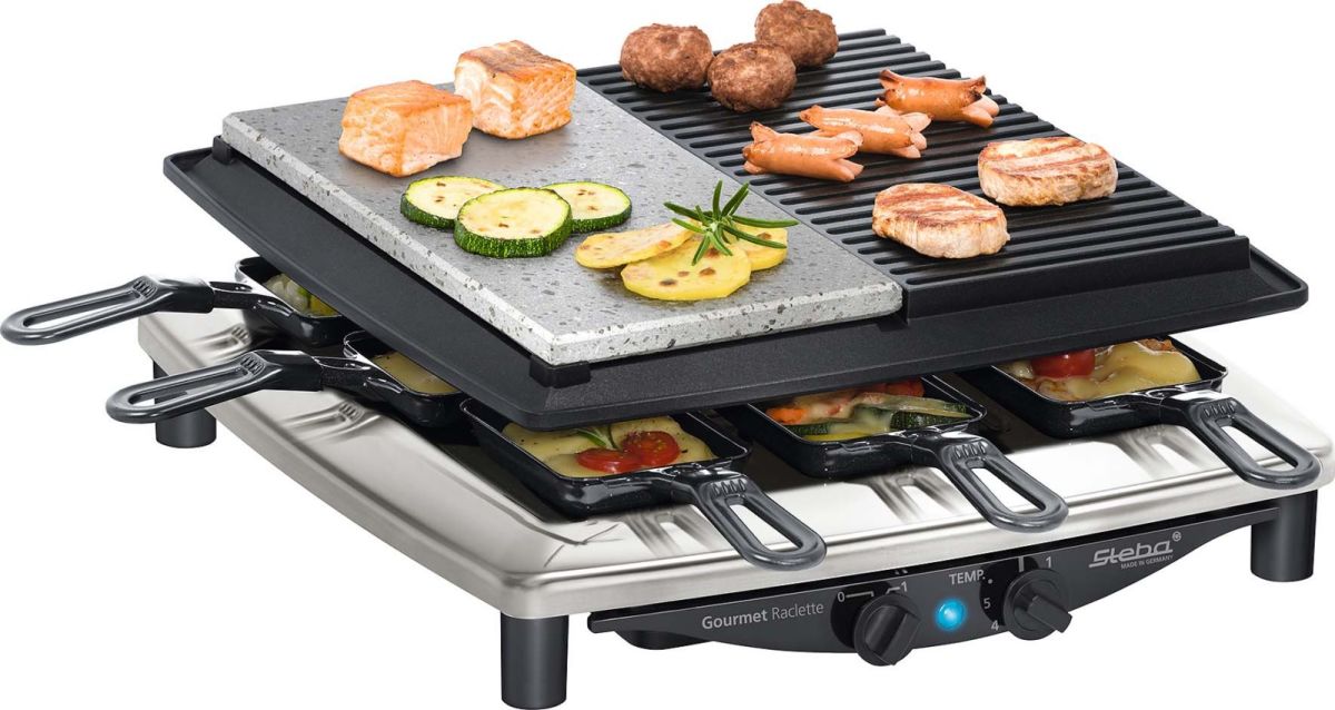 Gourmet-Raclette RC 4 plus deluxe chr Gourmet-Raclette RC 4 plus deluxe chr