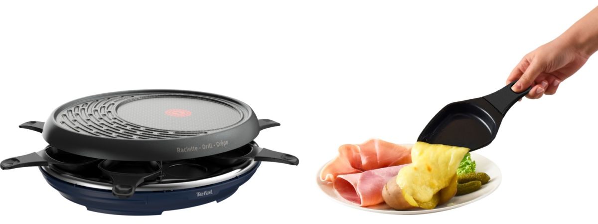 Raclette-Grill +Crepe RE 3104 sw/bl