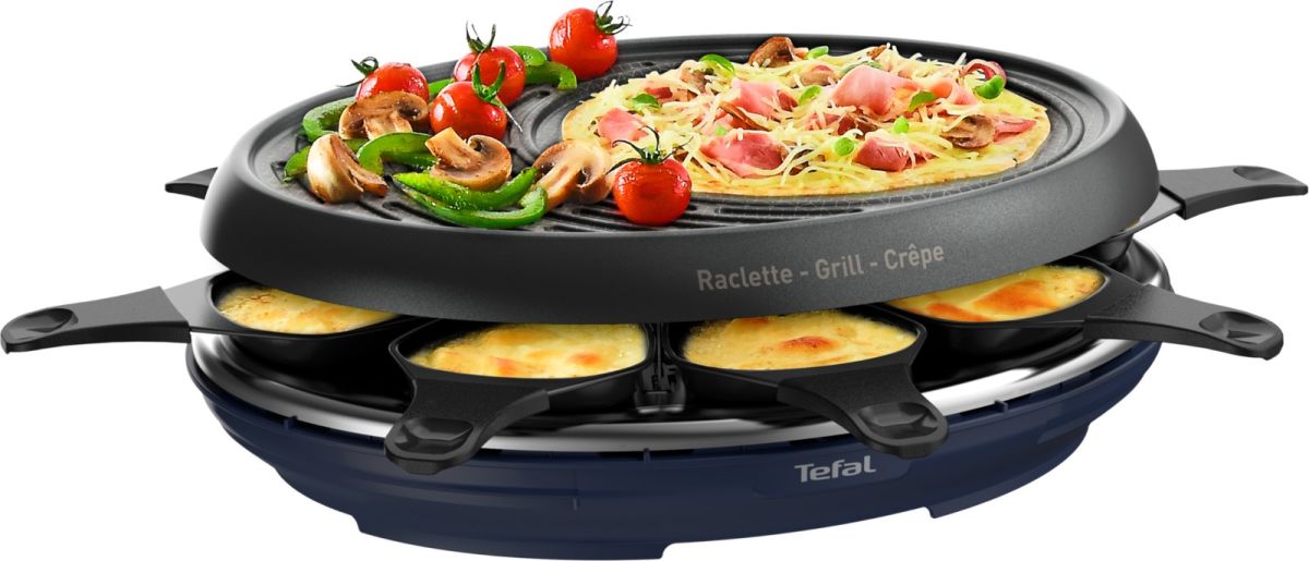 Raclette-Grill +Crepe RE 3104 sw/bl