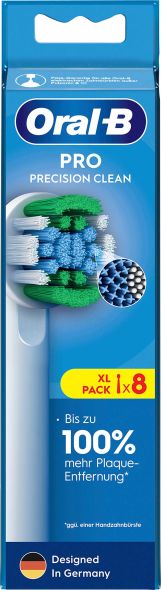 Oral-B Aufsteckbürste EB Pro PrecCl 8er Oral-B Aufsteckbürste EB Pro PrecCl 8er