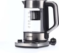 Teekocher Glas WK 3422 eds-geb/sw