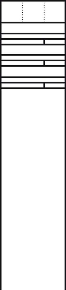 Raumspar-Briefkasten RG/SR 611-3/1 SM