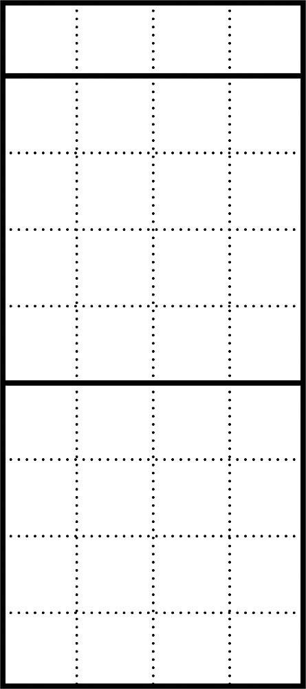 Briefkasten-Gehäuse AP BGA 611-4/9-0 W