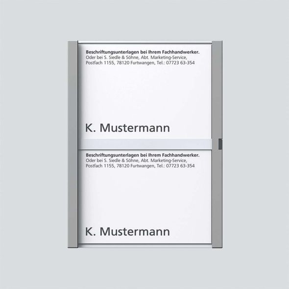 Namensschild titan-met kpl 200029040-00 Namensschild titan-met kpl 200029040-00