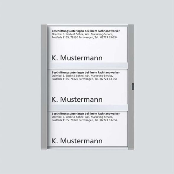 Namensschild titan-met kpl 200029044-00 Namensschild titan-met kpl 200029044-00