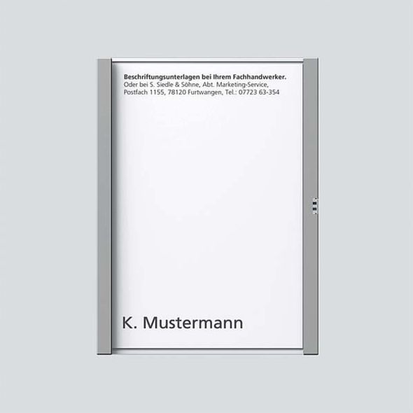 Namensschild titan-met kpl 200029785-00 Namensschild titan-met kpl 200029785-00
