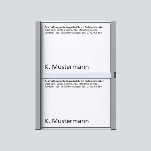 Namensschild titan-met kpl 200029789-00 Namensschild titan-met kpl 200029789-00
