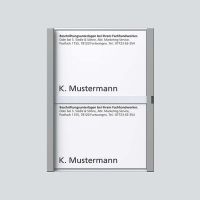 Namensschild titan-met kpl 200029040-00