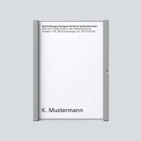 Namensschild titan-met kpl 200029785-00