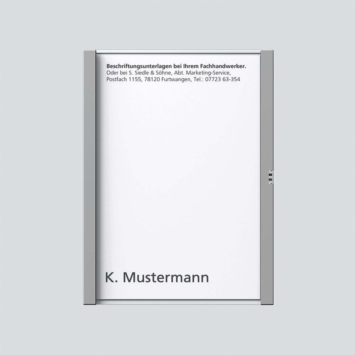 Namensschild titan-met kpl 200029785-00