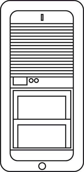 Jalousie f.Türlautsprecher 200012096-01