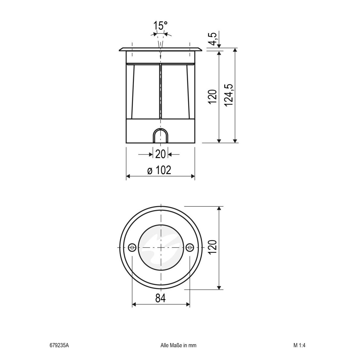 LED-Bodeneinbauleuchte 679235A