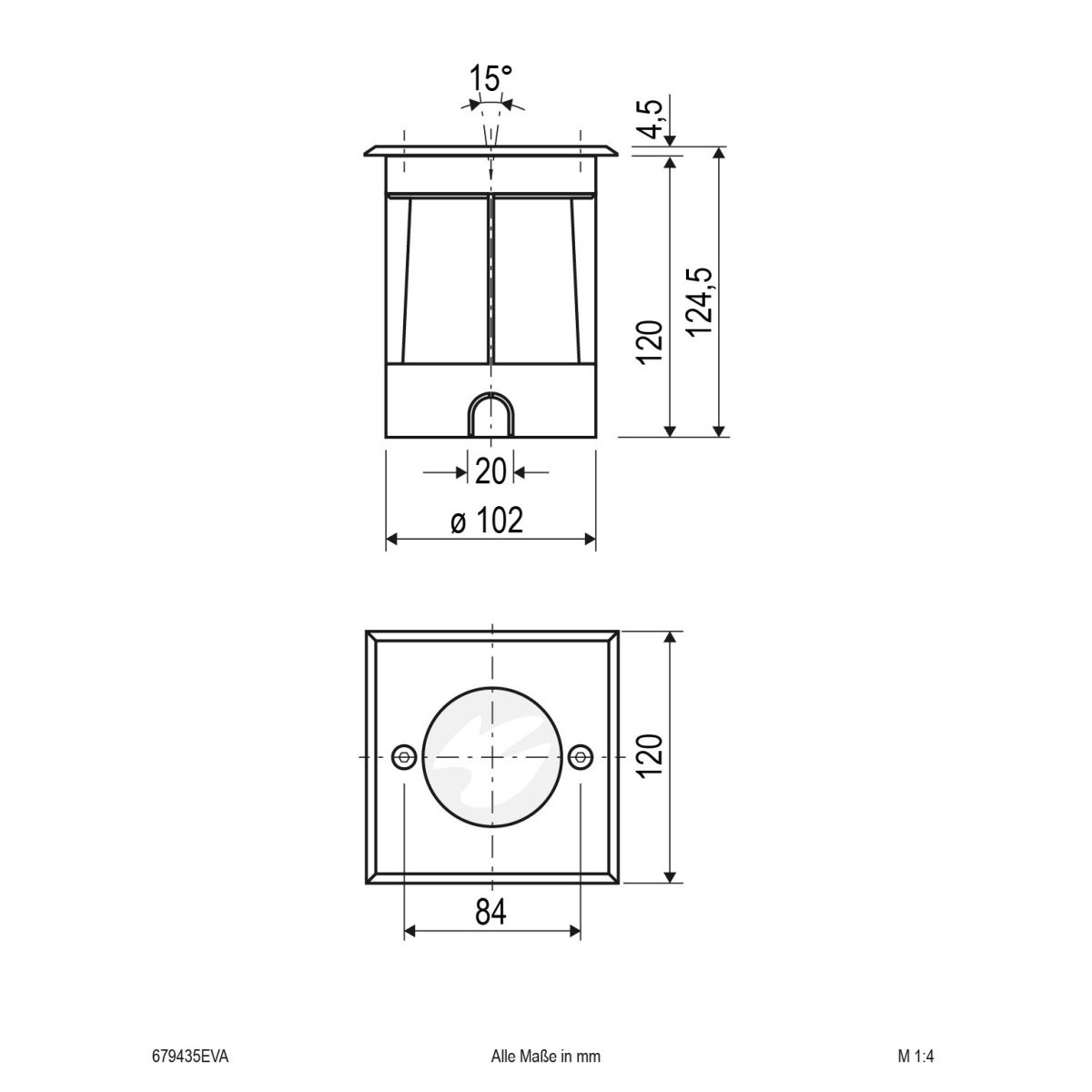 LED-Bodeneinbauleuchte 679435EVA
