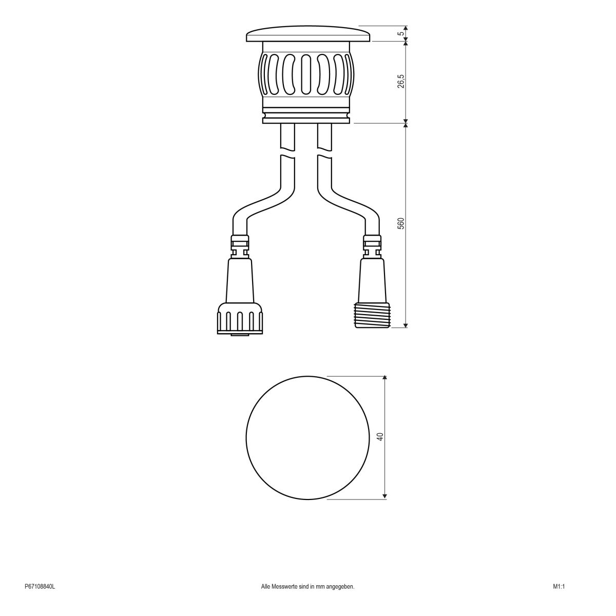 LED-Bodeneinbauleuchte P67108840L