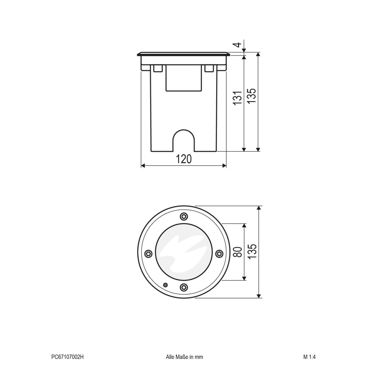 LED-Bodeneinbauleuchte PC67107002H