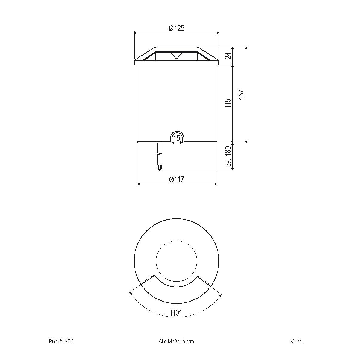 LED-Bodenleuchte IP67 P67151702