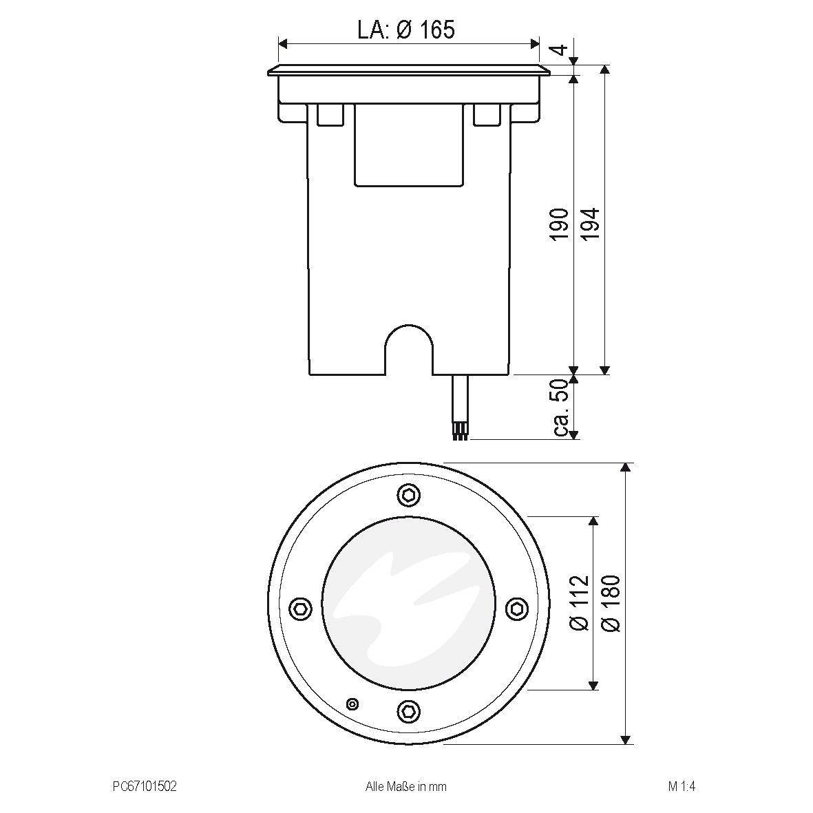 LED-Bodenleuchte IP67 PC67101502