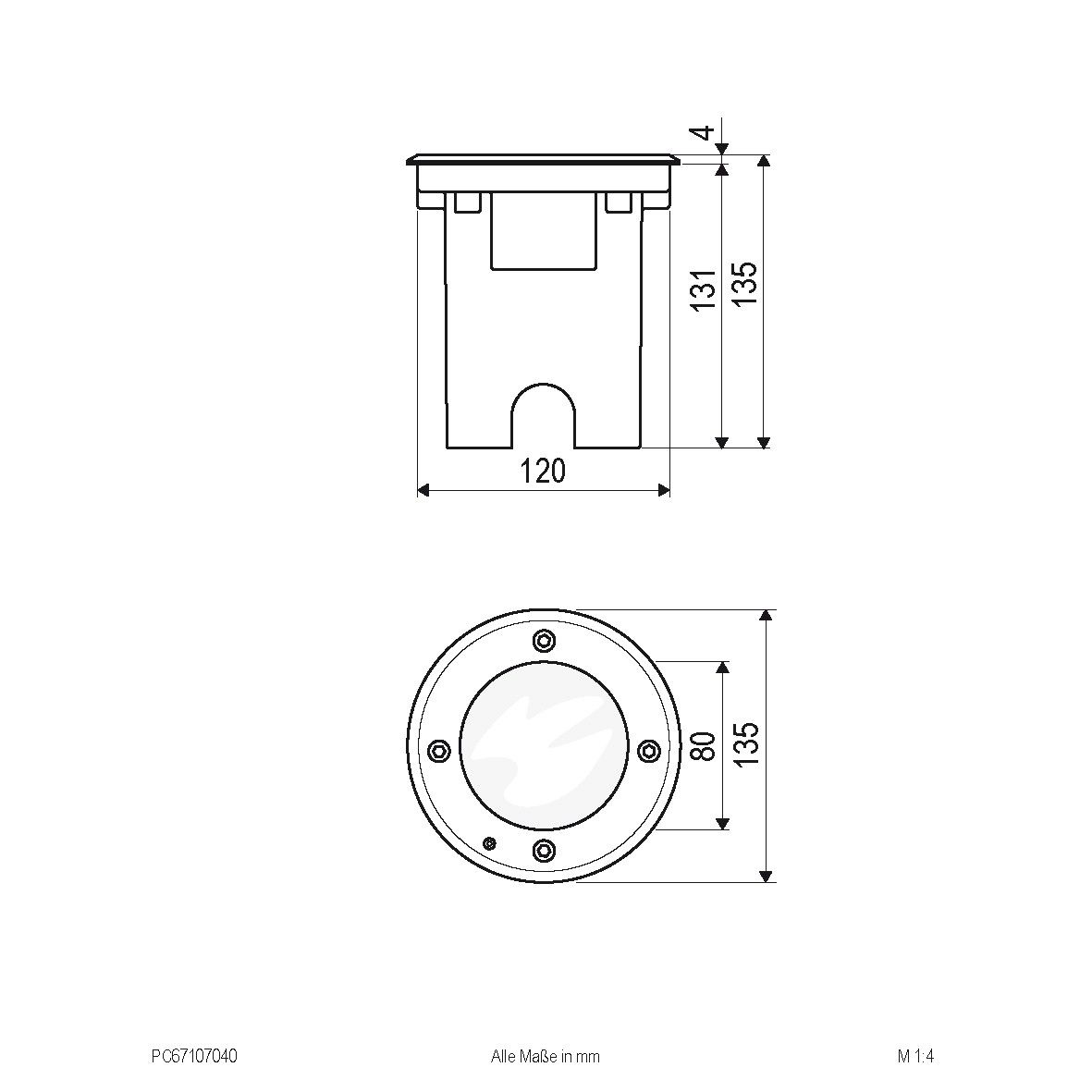 LED-Bodenleuchte IP67 PC67107040