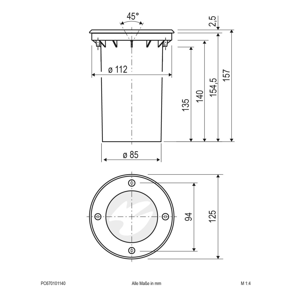 P-LED Bodeneinbau PC670101140