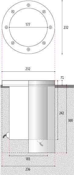 Bodeneinbau-Scheinwerfer 4.0098.00.70