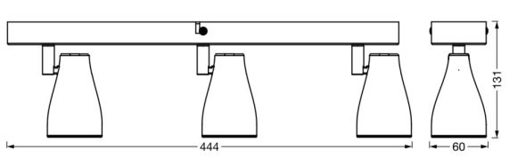 LED-Leuchte 3x GU10 LED S #4058075826458 LED-Leuchte 3x GU10 LED S #4058075826458