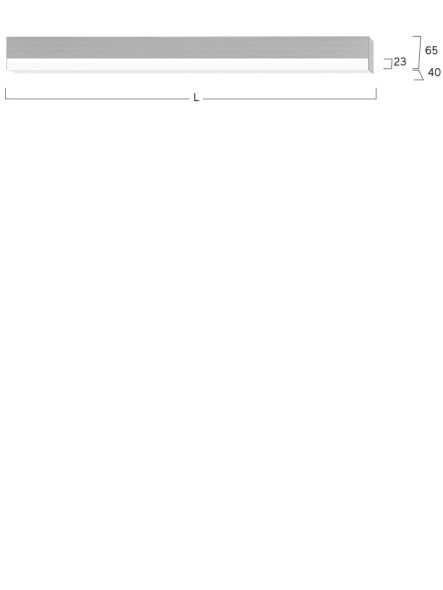 LED-Anbauleuchte LAXFEL-840H-L890 LED-Anbauleuchte LAXFEL-840H-L890
