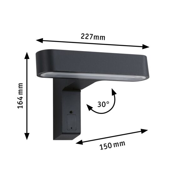 LED-Außenwandleuchte 945.48