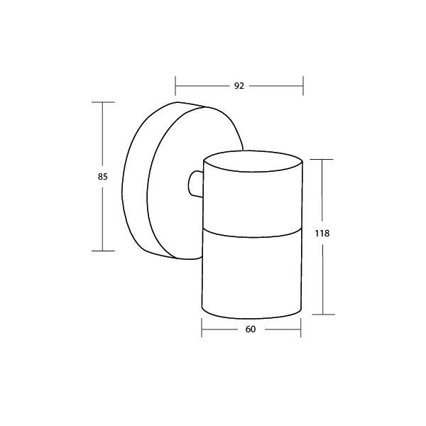 LED-Wandleuchte GU10 65352100