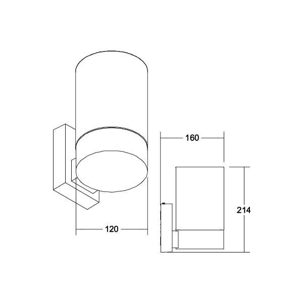 Wandanbauleuchte 60140180