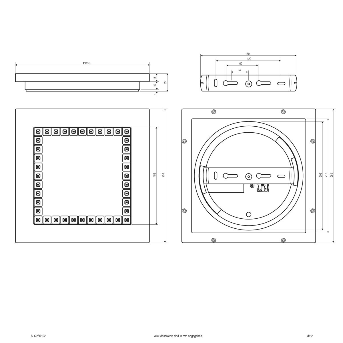 LED-Anbauleuchte ALQ250102