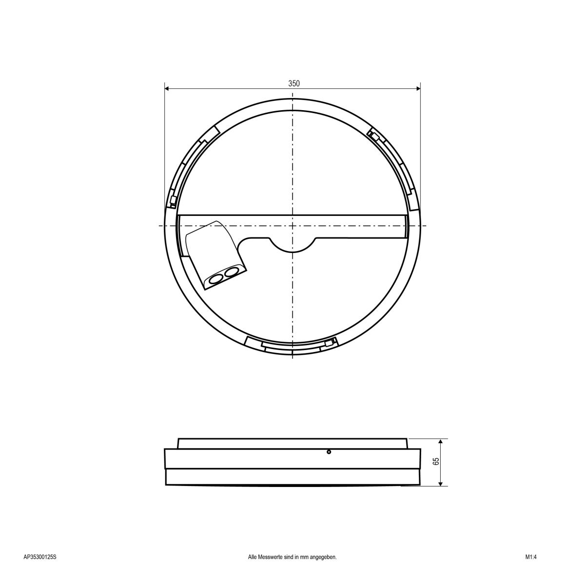 LED-Anbauleuchte AP35300125S