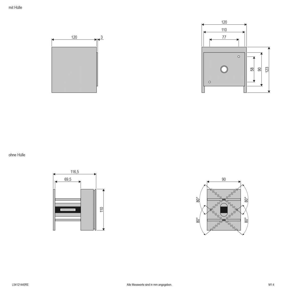LED-Anbauleuchte IP54 L54121440RE