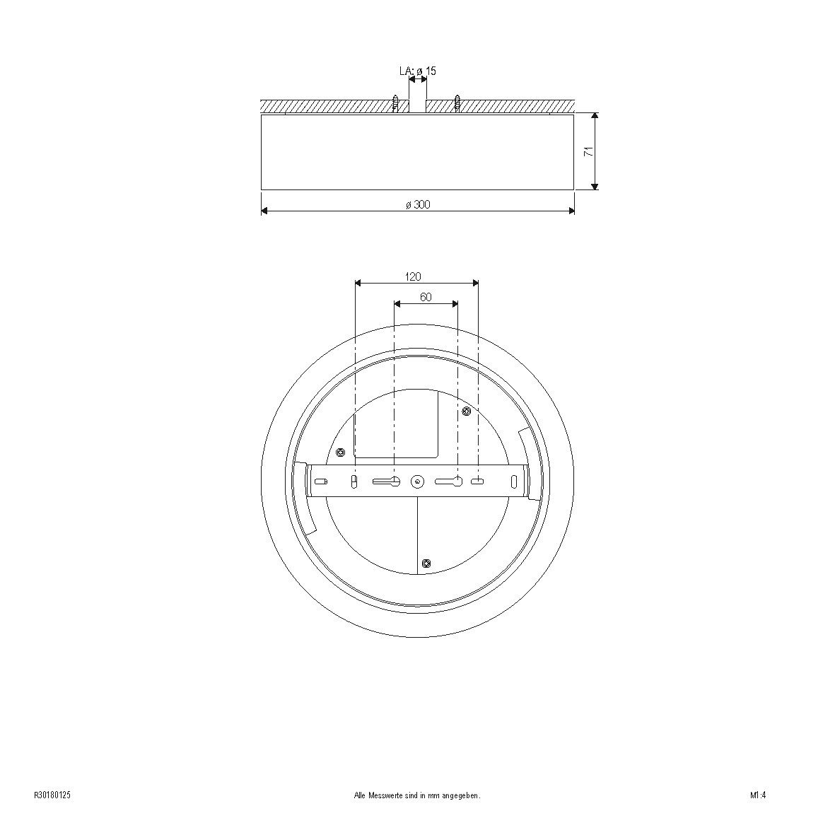 LED-Anbauleuchte IP54 R30180125