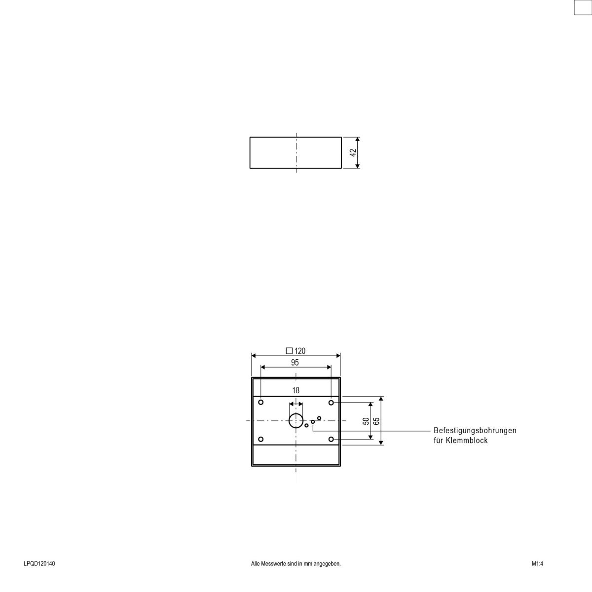 LED-Anbaupanel LPQD120140