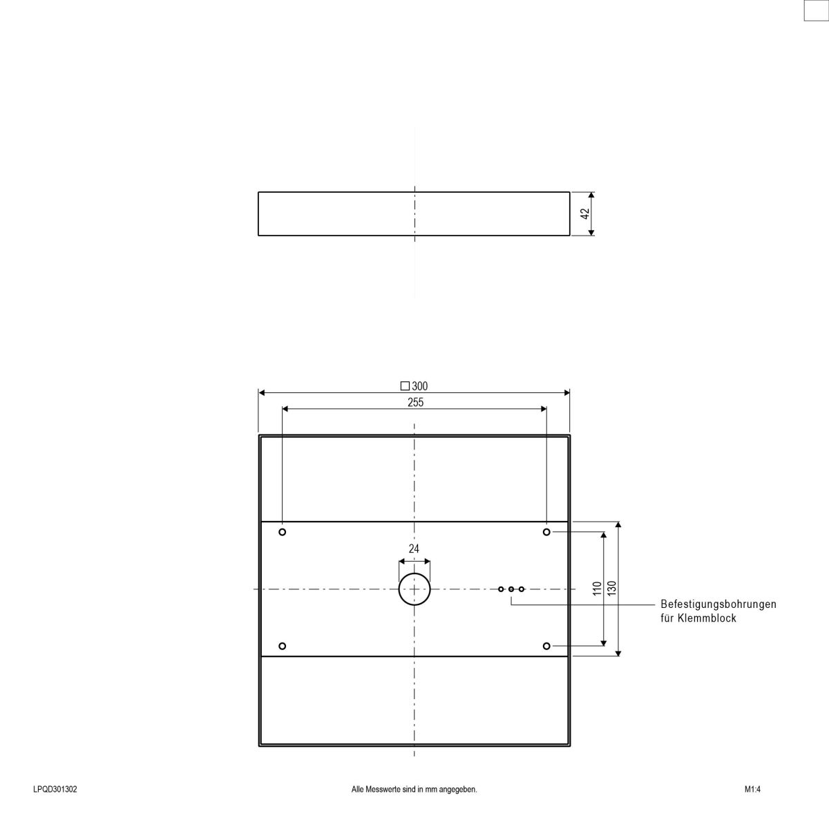 LED-Anbaupanel LPQD301302