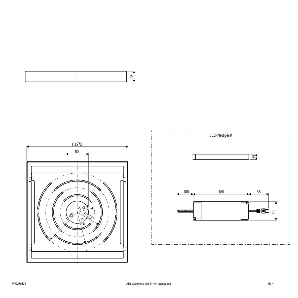 LED Anbaupanel PAQ270102