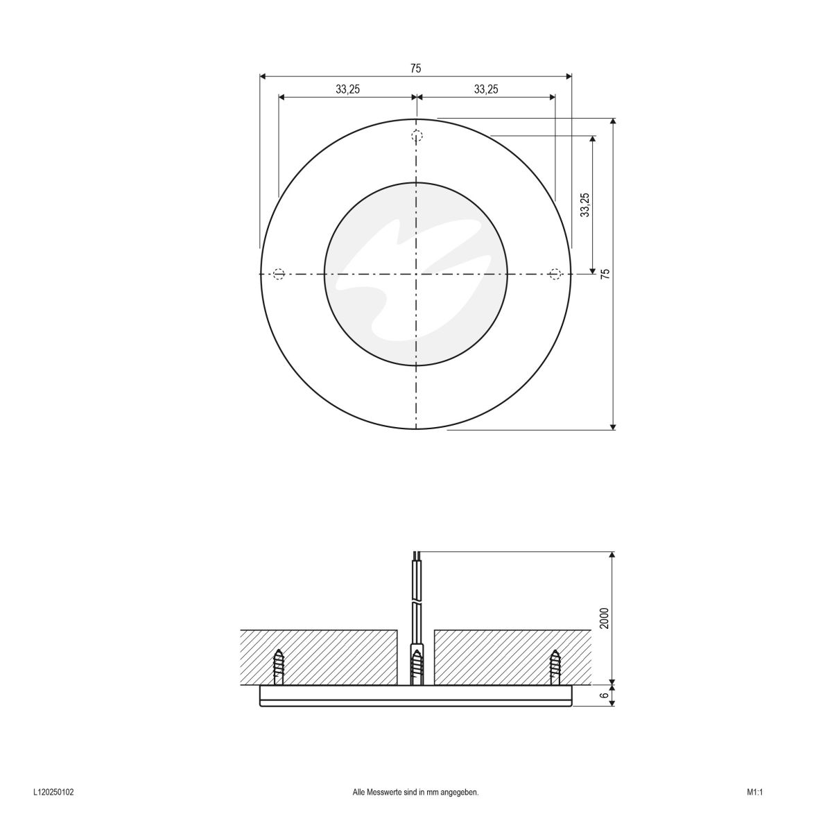 LED-Ein-/Anbauleuchte L120250102