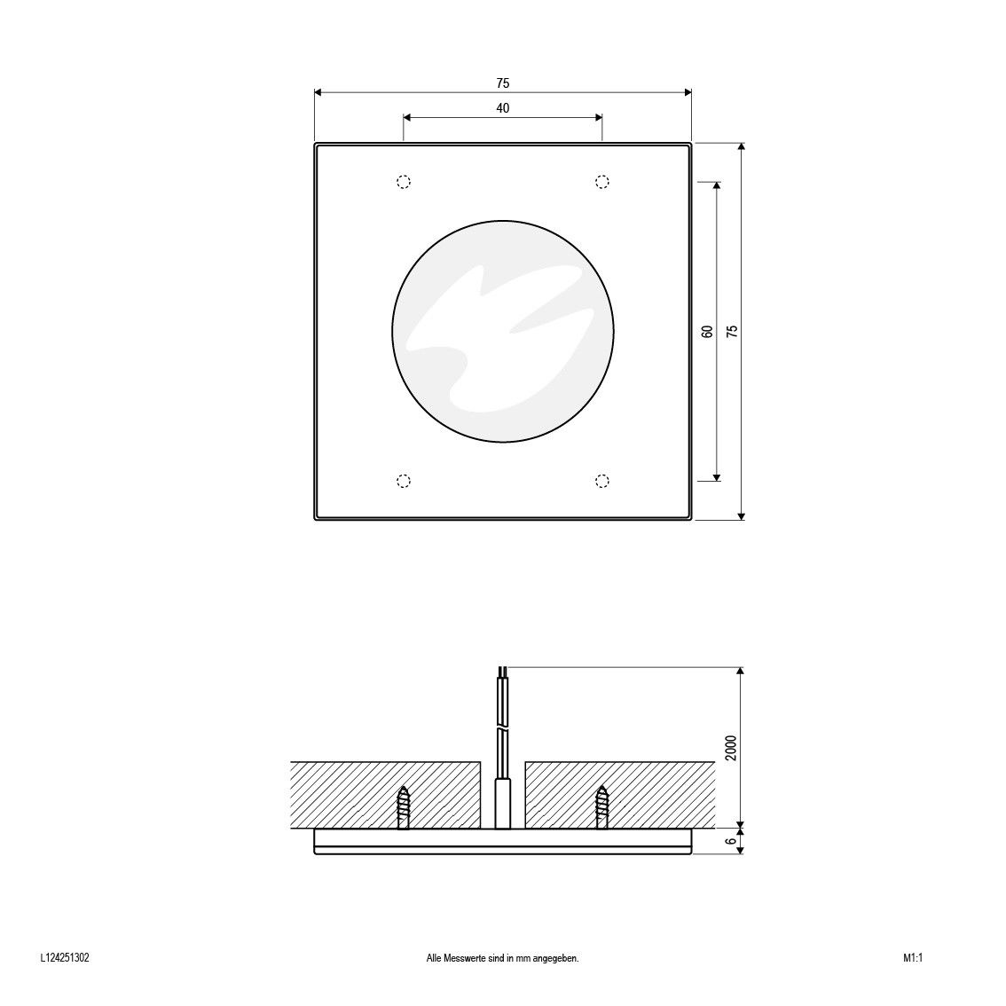 LED-Ein-/Anbauleuchte L124251302