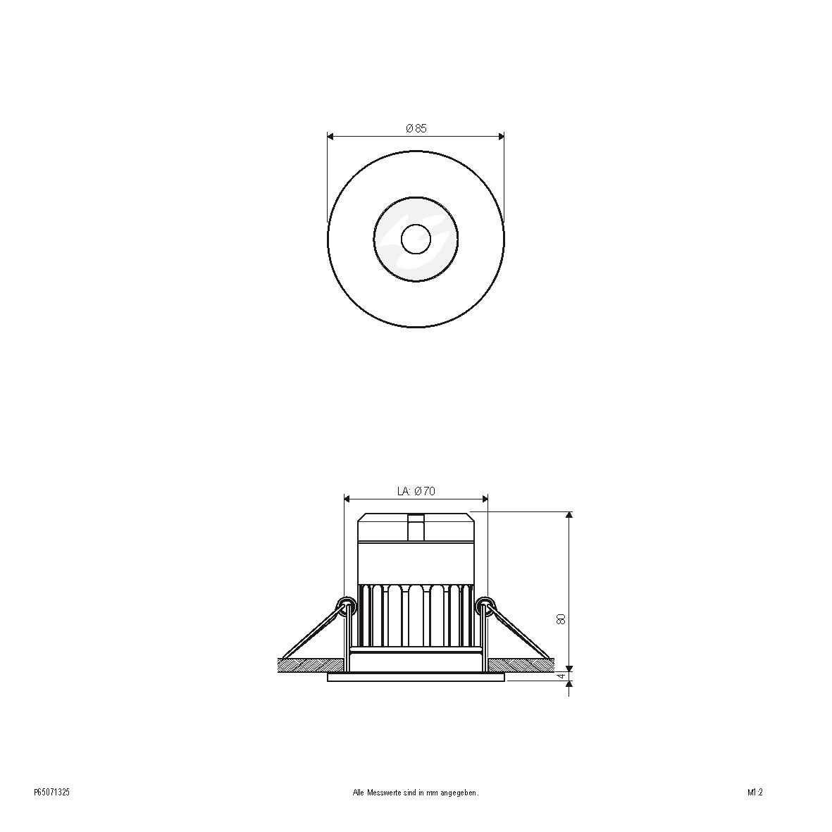 LED-Einbauleuchte IP65 P65071325