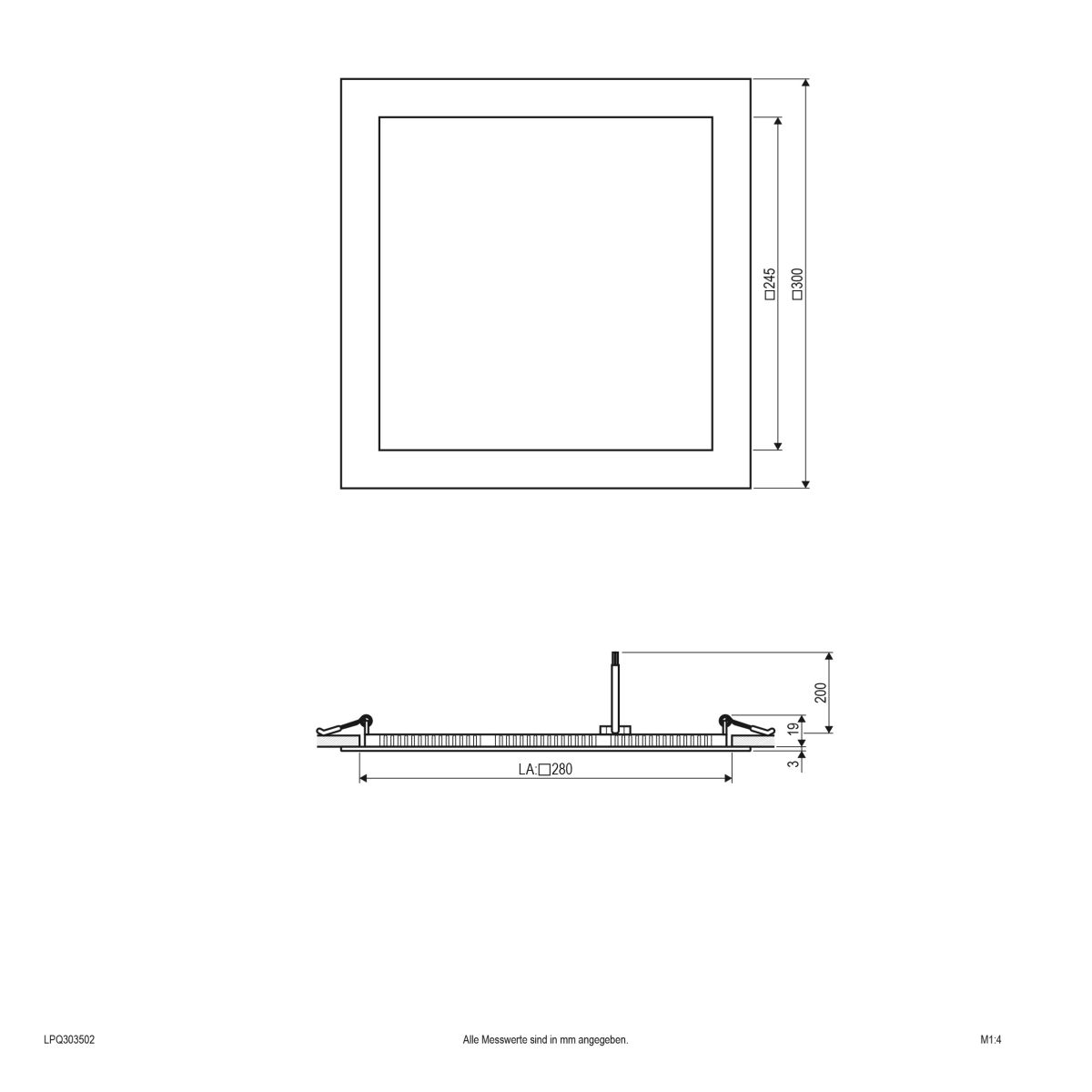 LED-Einbauleuchte LPQ303502