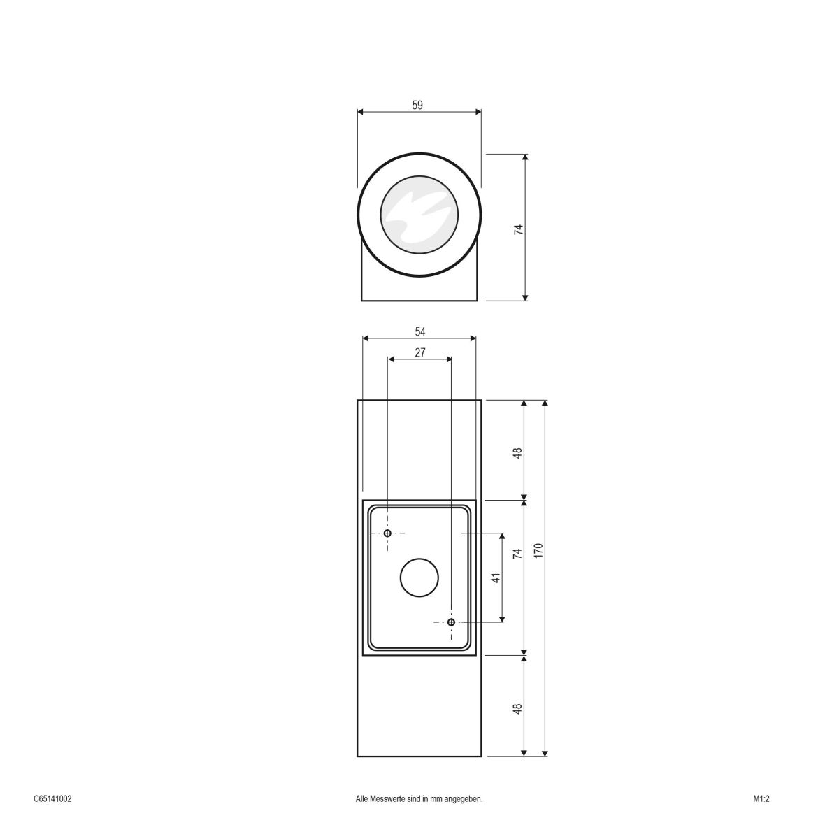 LED-Wandanbauleuchte C65141002
