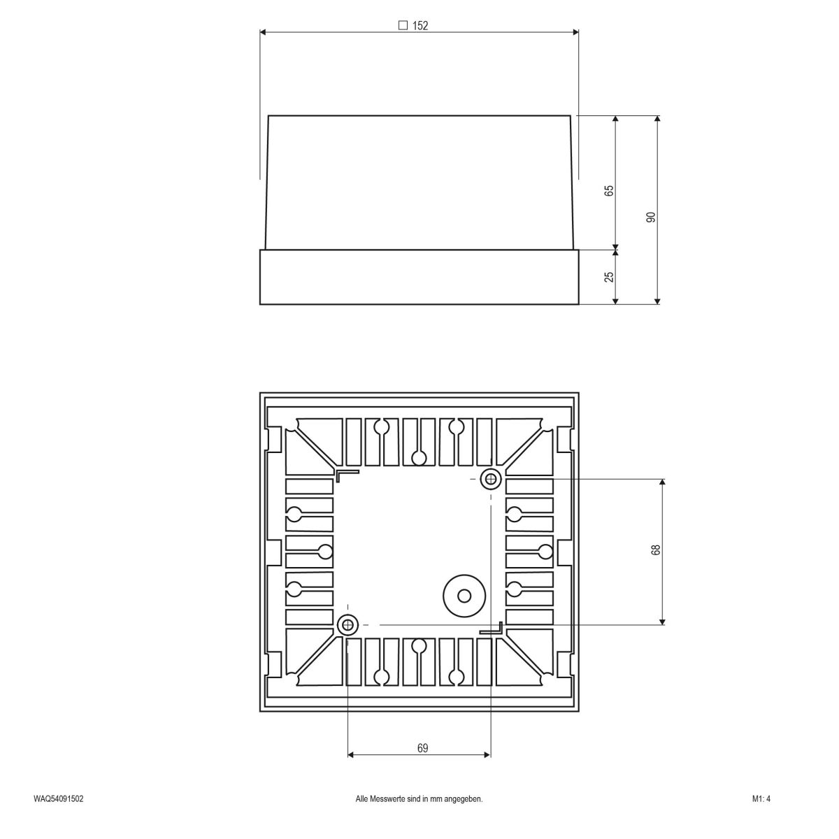 LED-Wandanbauleuchte WAQ54091502