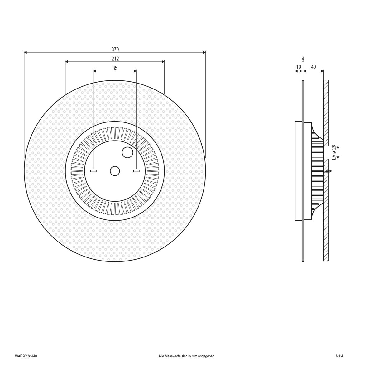 LED-Wandanbauleuchte WAR20181440
