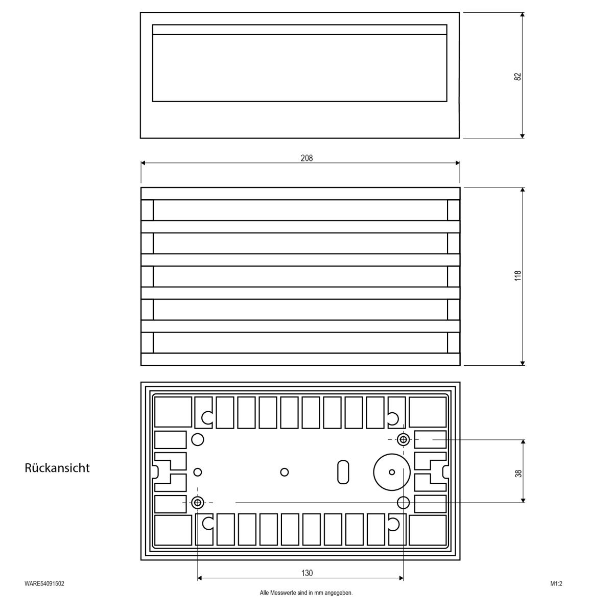 LED-Wandanbauleuchte WARE54091502