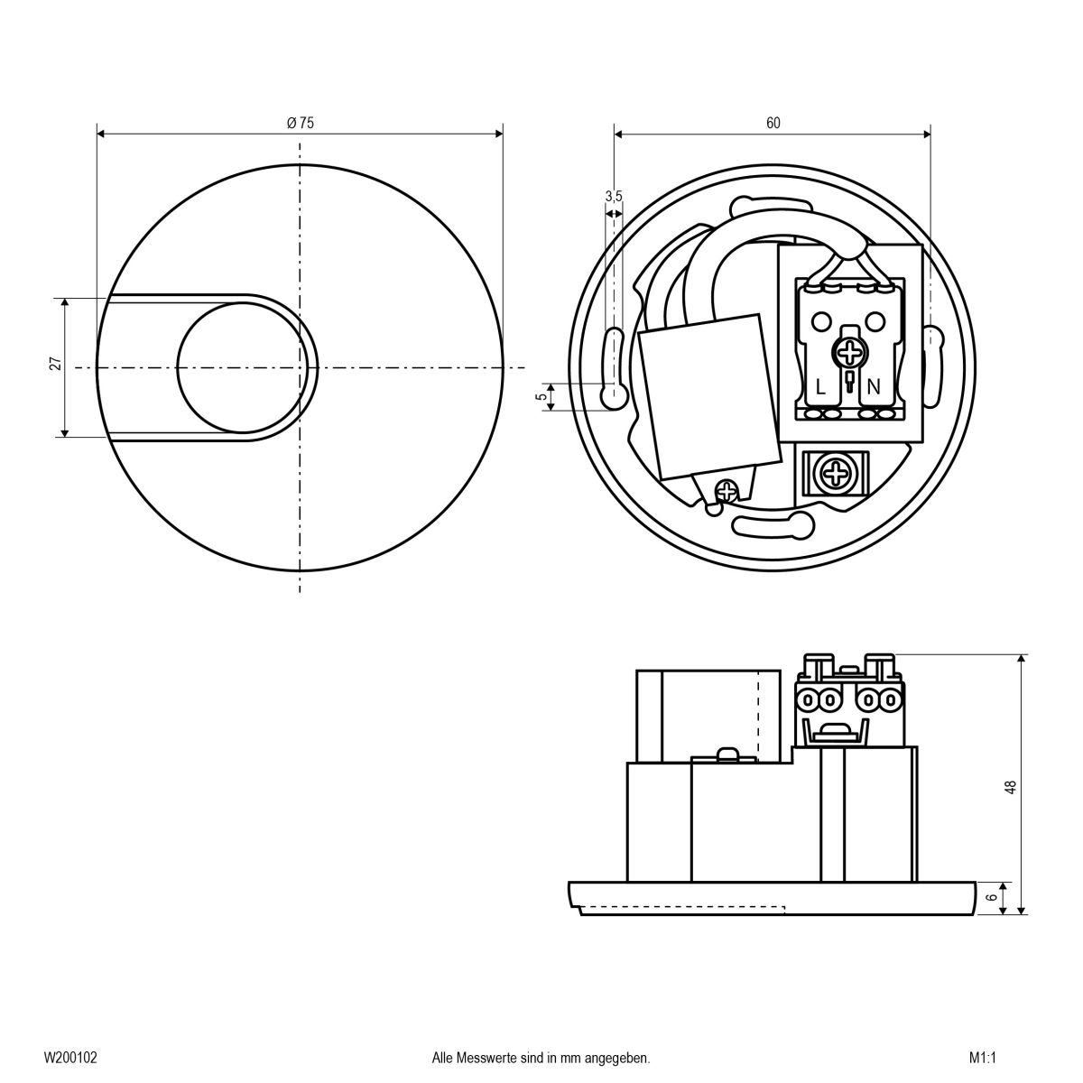 LED-Wandeinbauleuchte W200102