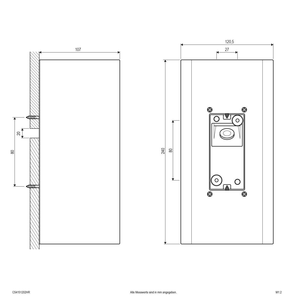 LED-Wandleuchte C54151202HR